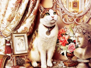 動物 Painting - バーソロミューGTの子猫
